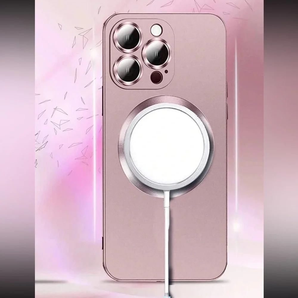 iPhone 14 Pro pink electromagnetic phone case